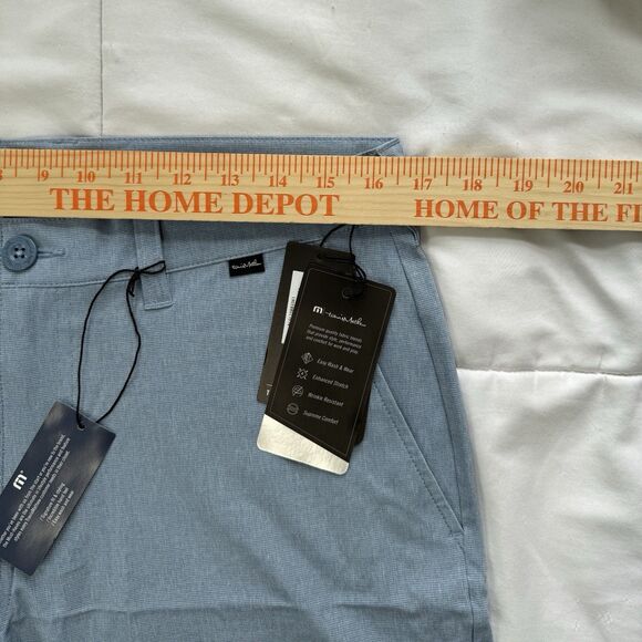 Travis Mathew Beck Shorts Men 32 Blue Golf Stretch Performance Wrinkle Resistant - Picture 5 of 12